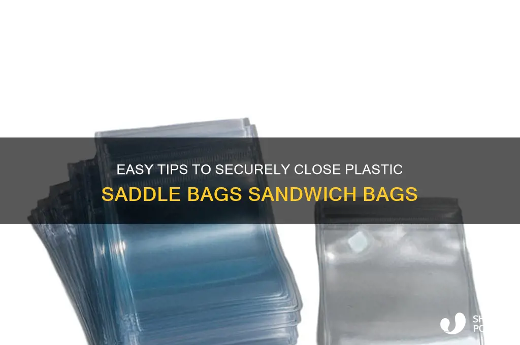 how do you close plastic saddle bags sandwich bags