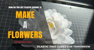 Creative DIY: Crafting Beautiful Flowers from Cut Plastic Spoons