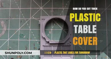 Efficiently Cutting Thick Plastic Table Covers: Tools and Techniques