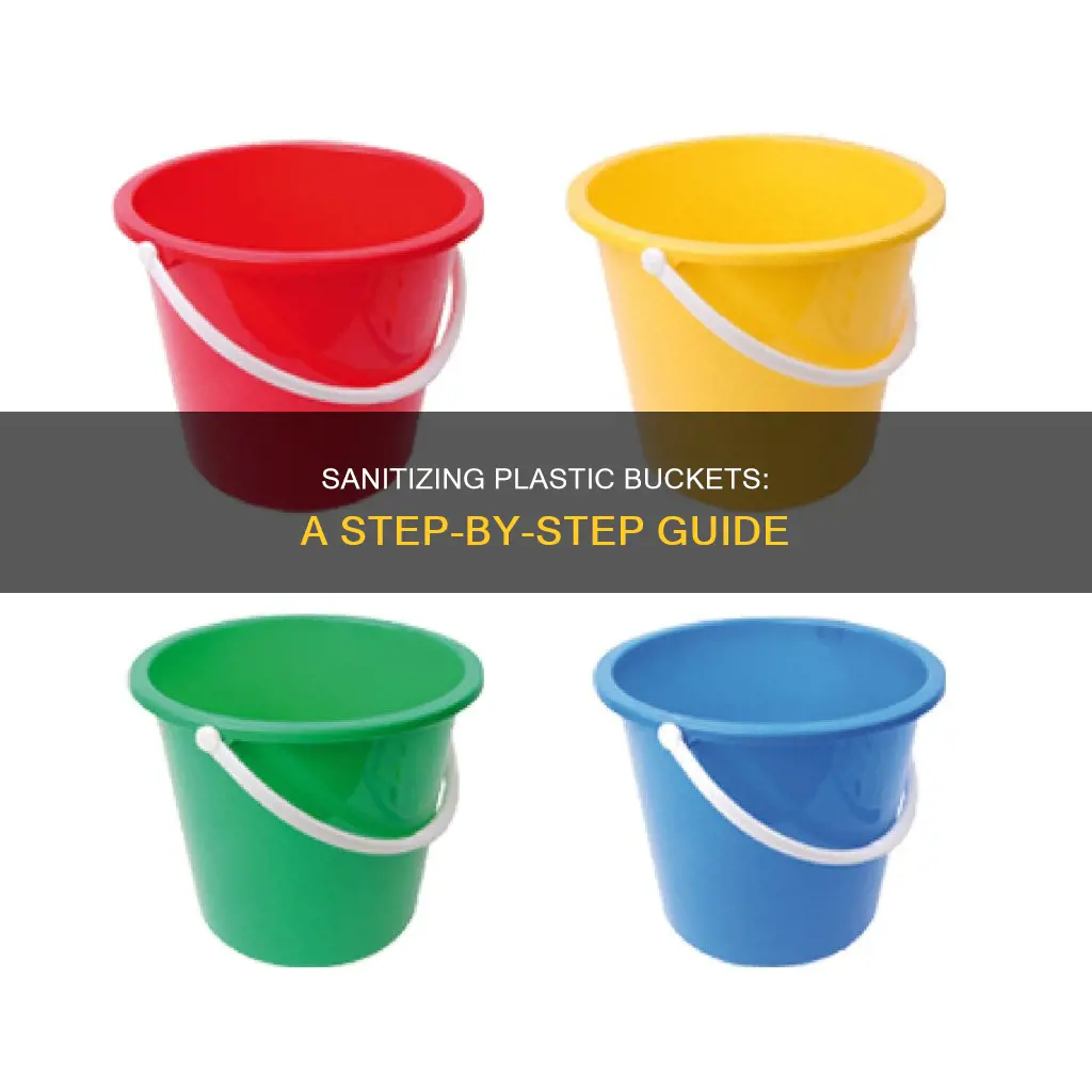 how do you disinfect a plastic bucket