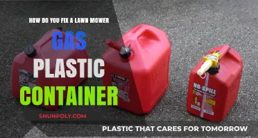 Repairing Your Lawn Mower's Gas Container: A Step-by-Step Guide