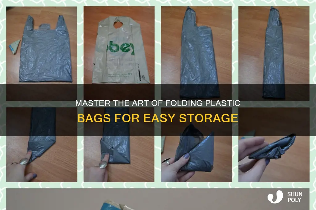 how do you fold plastic bags