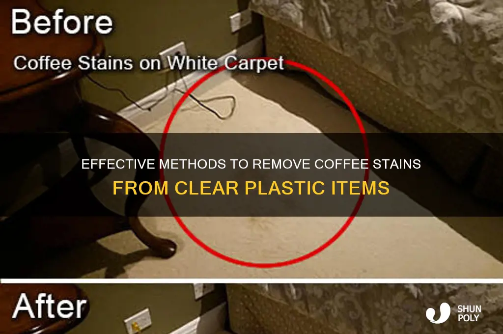 how do you get coffee stains out of clear plastic