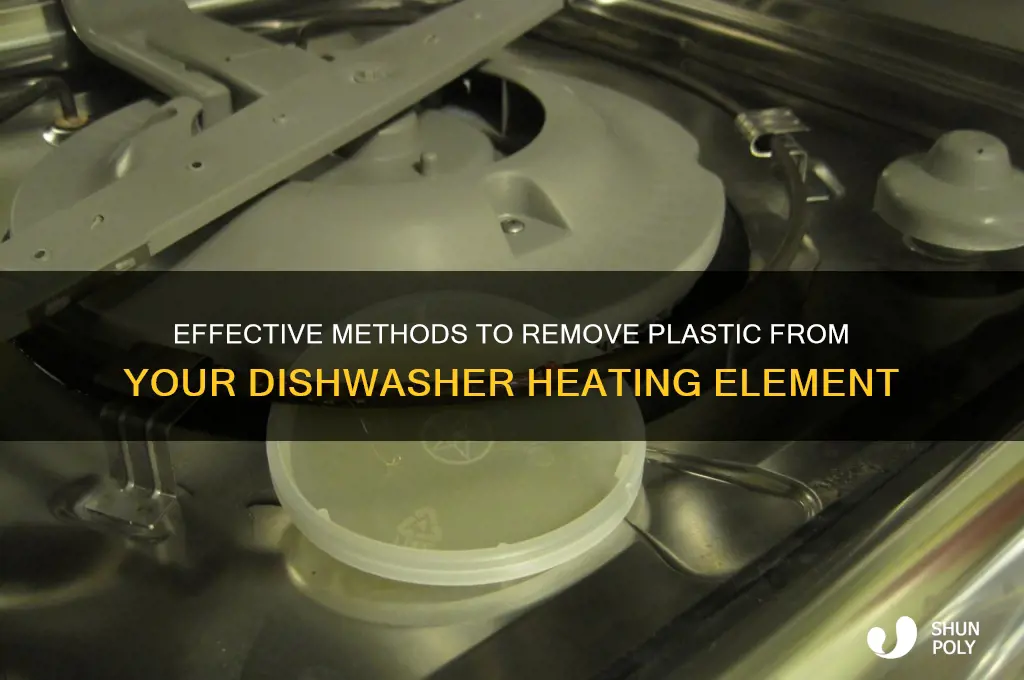 how do you get plastic off dishwasher element