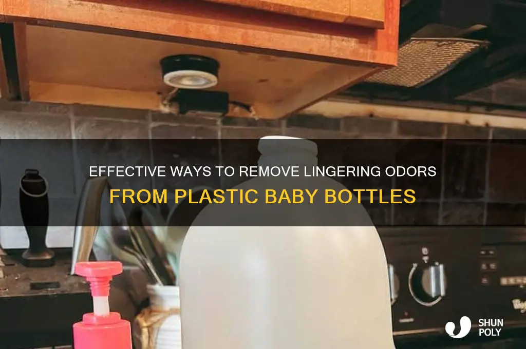 how do you get smell out of plastic baby bottles