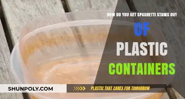 Spaghetti Stains on Plastic Containers? Try These Cleaning Tips!