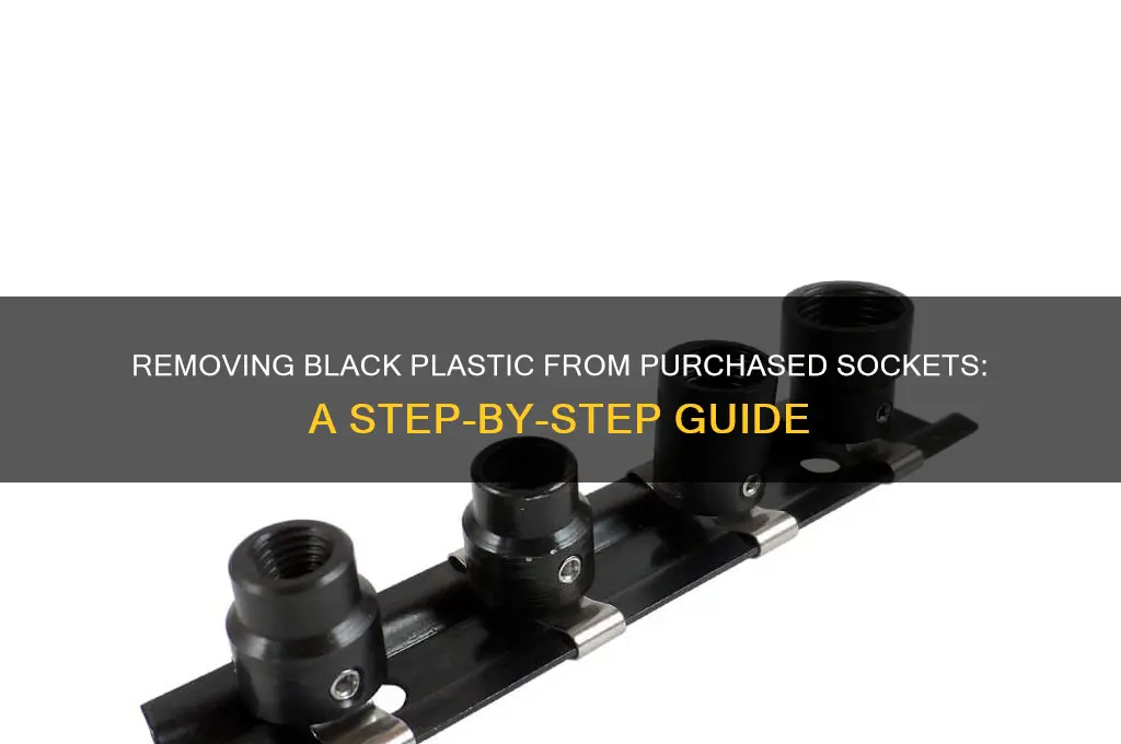 how do you get the black plastic a purchased socket