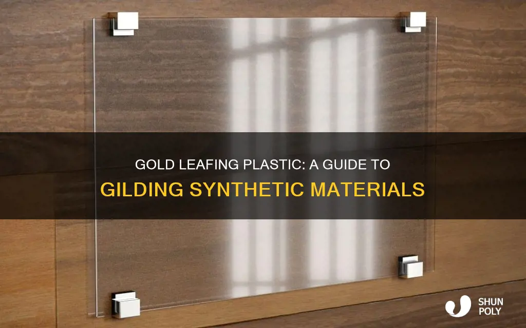 how do you gold leaf plastic