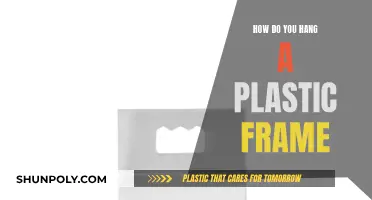 The Perfect Way to Hang Plastic Frames