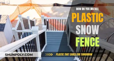 Easy Guide: Installing Plastic Snow Fence