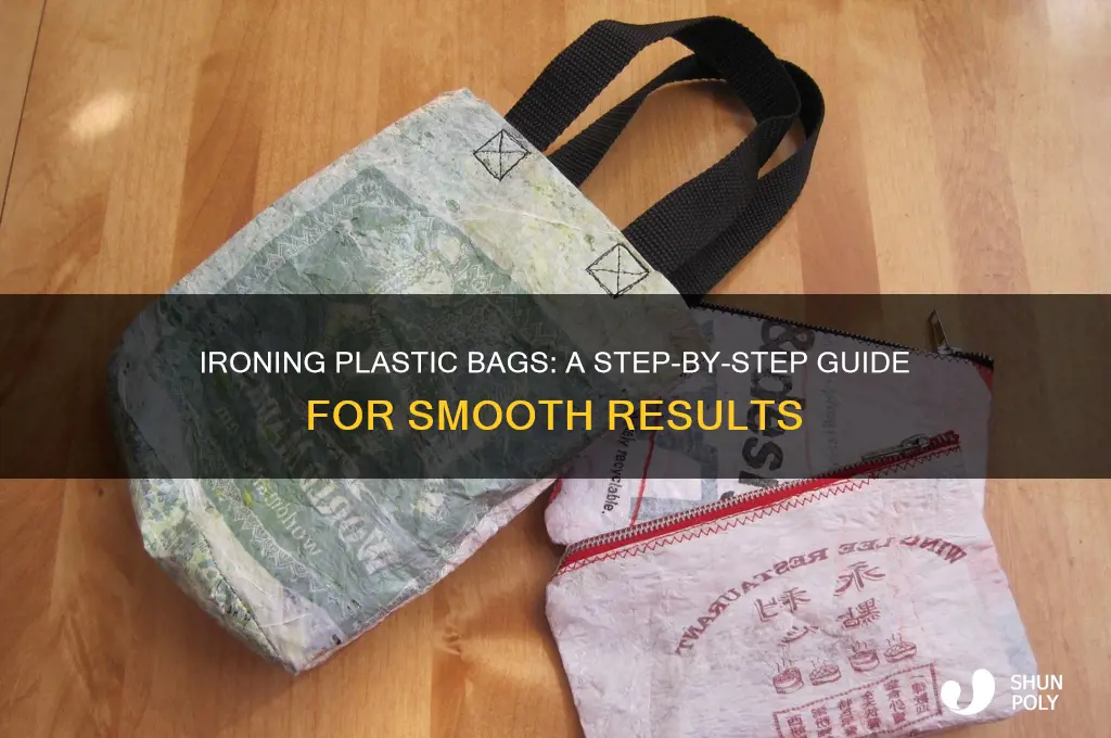 how do you iron plastic bags
