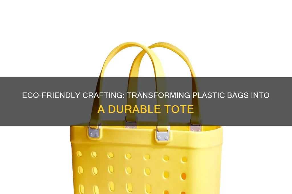 how do you make a bag out of plastic bags