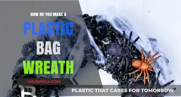 Creative DIY: Crafting a Vibrant Plastic Bag Wreath Step-by-Step