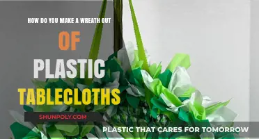 Crafting a Festive Wreath with Plastic Tablecloths: Easy DIY Guide