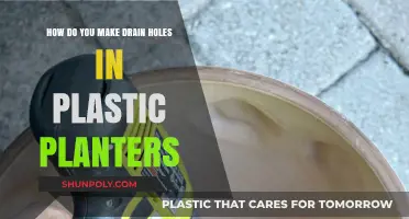 Easy DIY Guide: Drilling Drain Holes in Plastic Planters