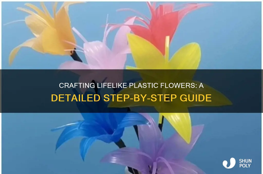 how do you make plastic flowers step by step