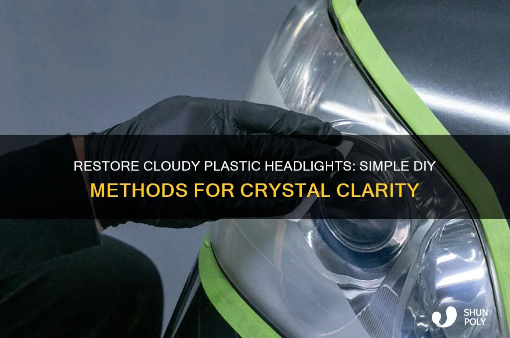 how do you make plastic headlights clear again