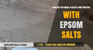 Create Frosted Plastic Effects Using Epsom Salts: A Simple DIY Guide