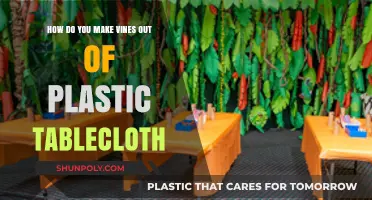 Creative DIY Vines: Crafting with Plastic Tablecloths Step-by-Step