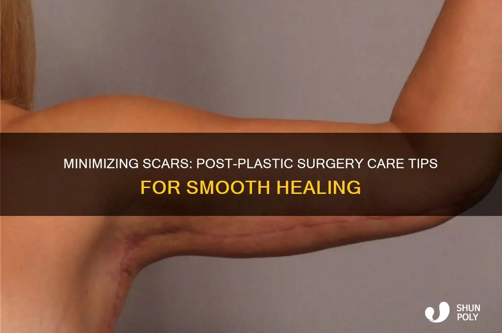 how do you not scar after plastic surgery
