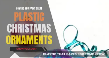 Painting Clear Plastic Ornaments: A Festive DIY Guide
