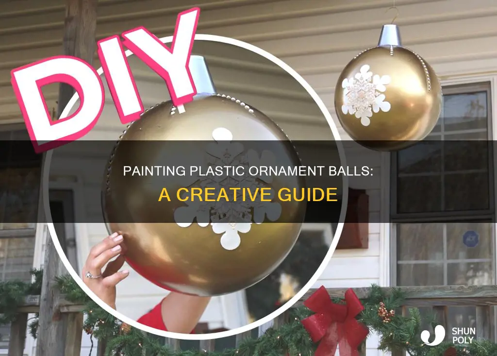 how do you paint plastic ornament balls