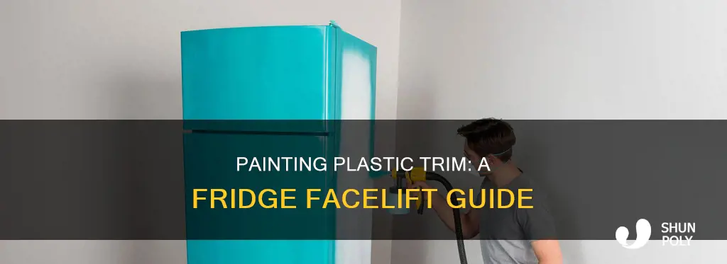 how do you paint plastic trim pieces on refrigerator