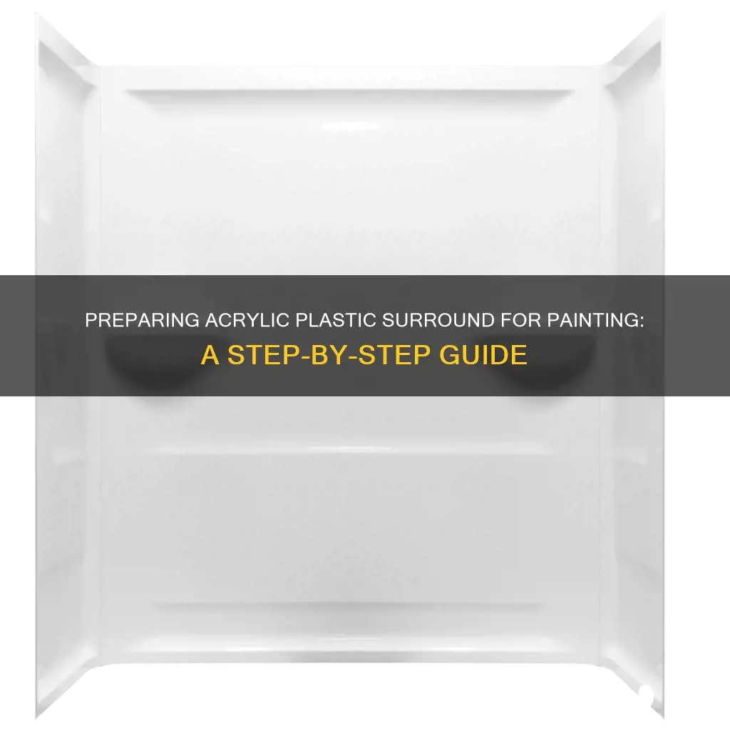 how do you prepare an acrylic plastic surround for painting