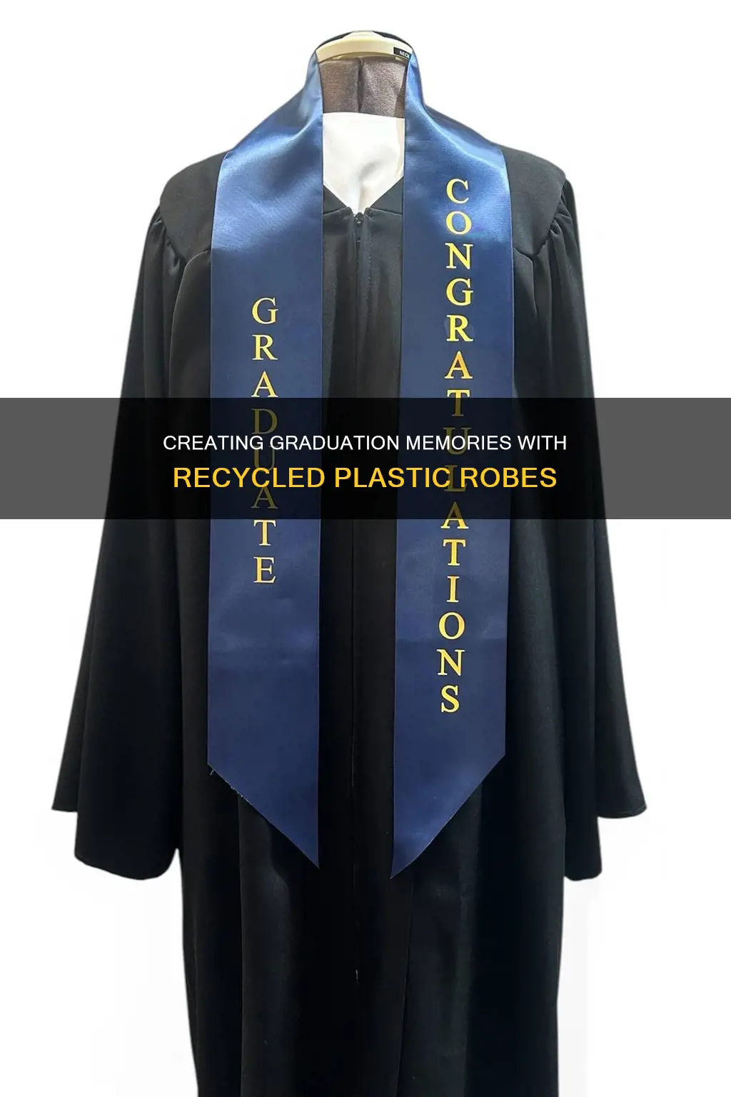 how do you press recycled plastic graduation robes