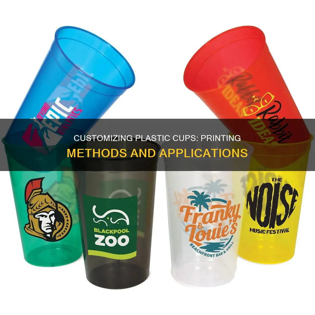 how do you print on plastic cups