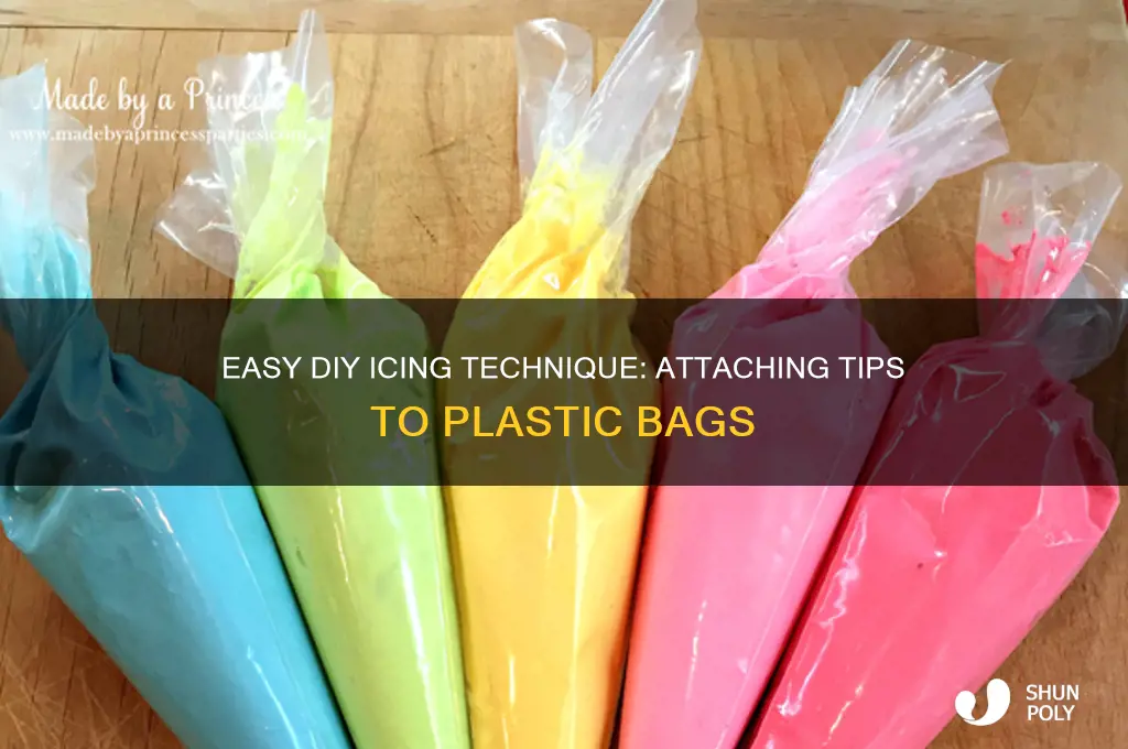 how do you put icing tip on a plastic bag