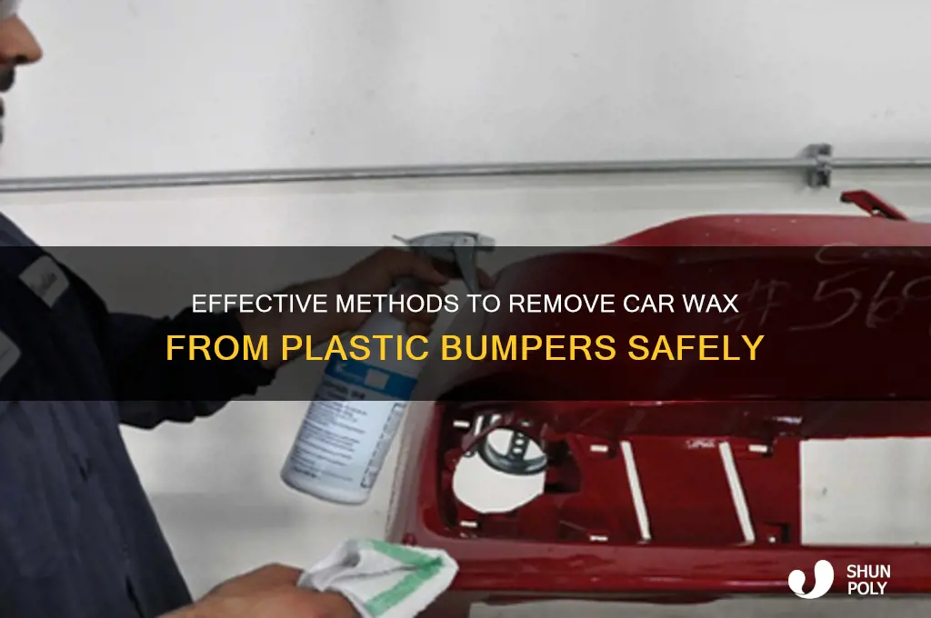 how do you remove car wax from plastic bumpers