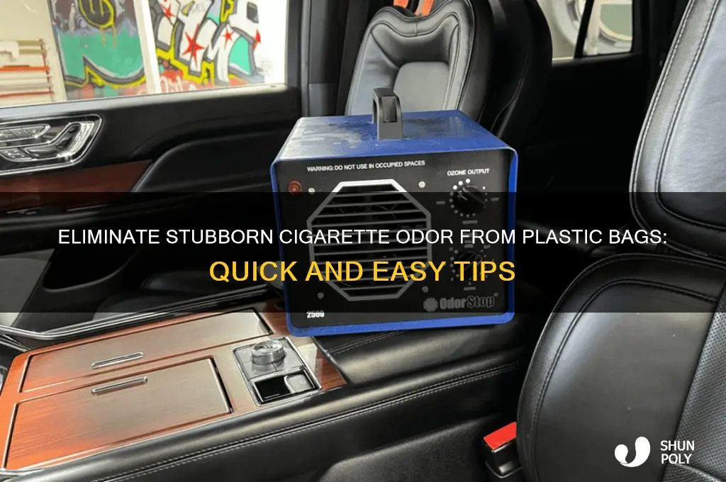 how do you remove cigarette smell from plastic bag