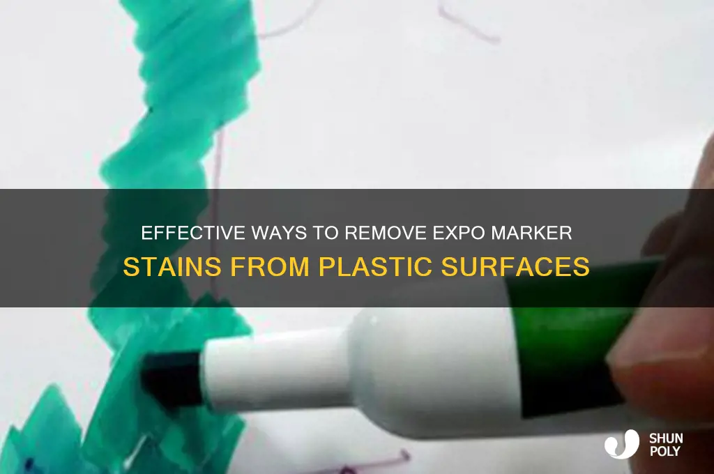 how do you remove expo marker from plastic