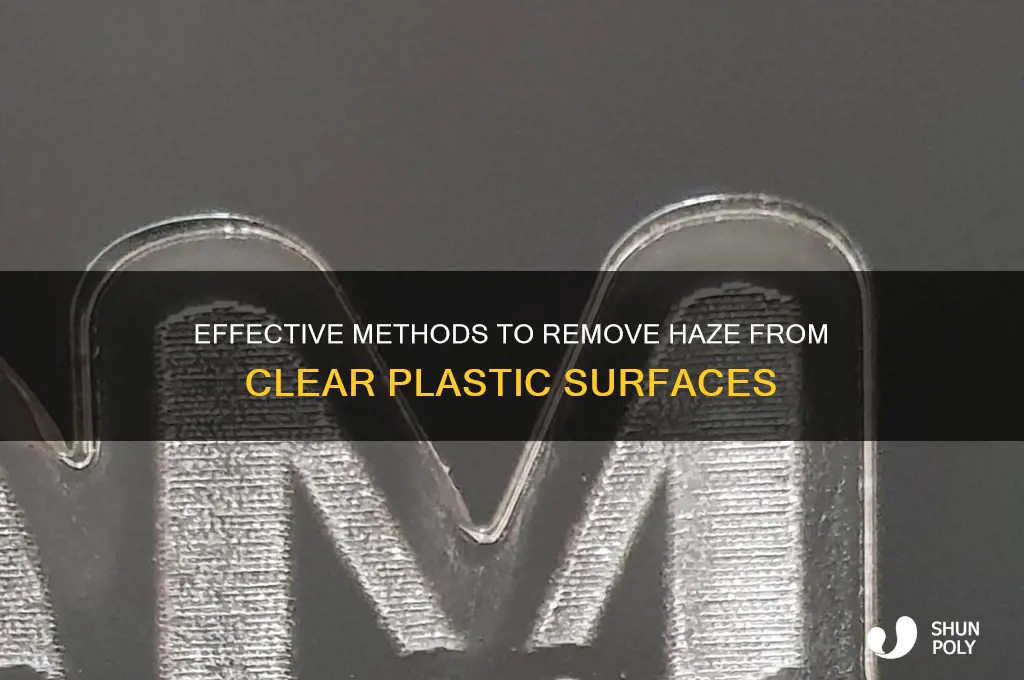 how do you remove haze from clear plastic