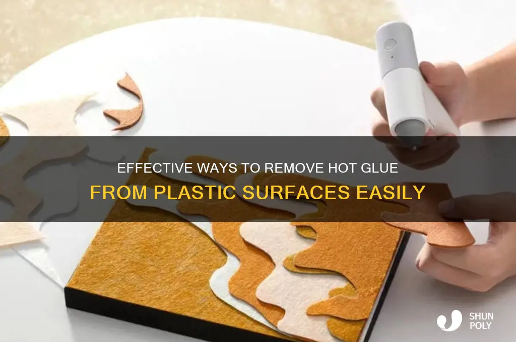 how do you remove hot glue from plastic