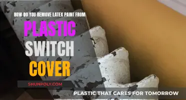 Removing Latex Paint from Plastic Switch Covers