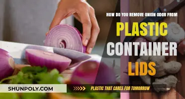 Eliminating Lingering Onion Odor from Plastic Containers