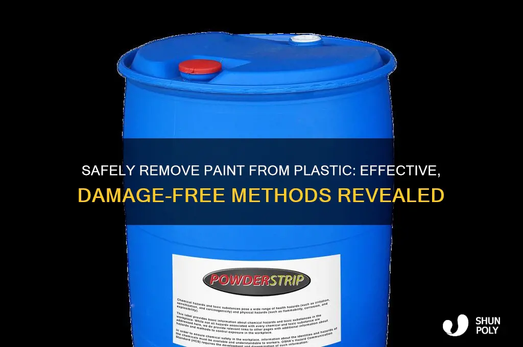 how do you remove paint from plastic without damaging it