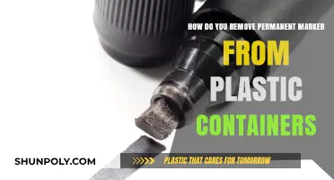 Removing Permanent Marker Stains from Plastic Containers