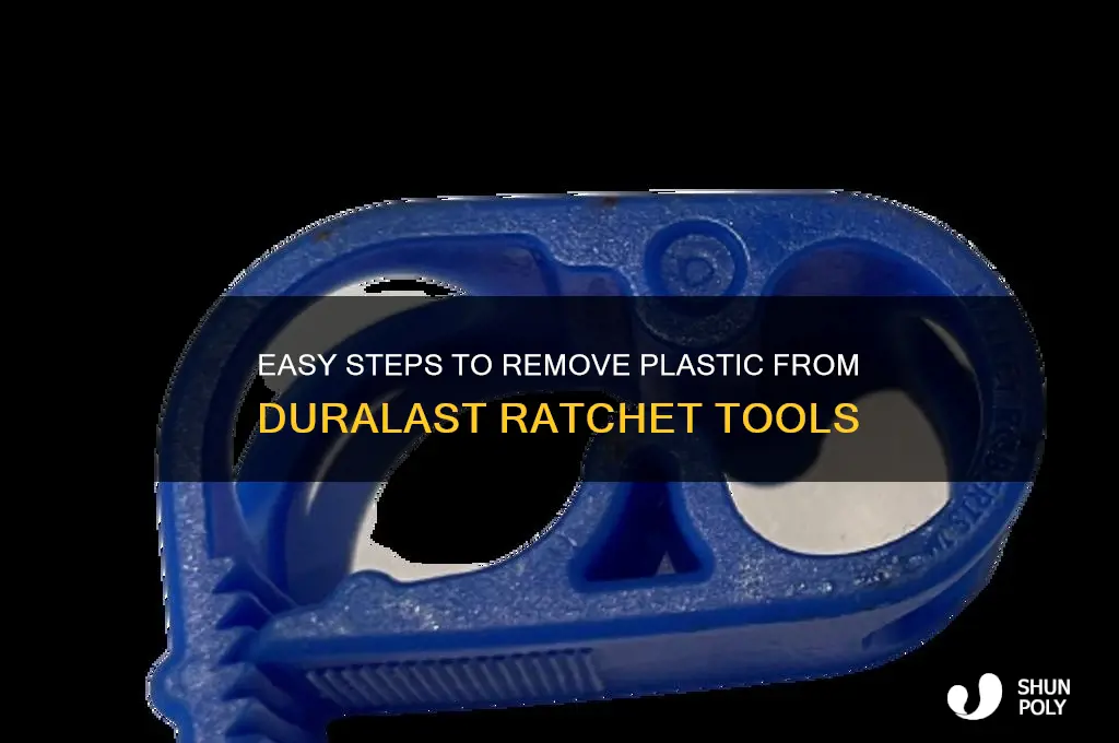 how do you remove plastic from duralast rachet
