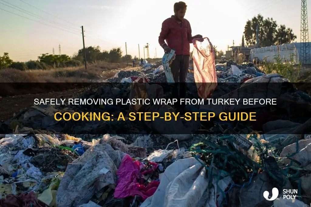 how do you remove plastic from turkey before cooking