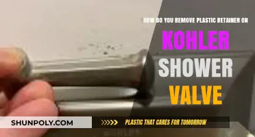 Easy Steps to Remove Plastic Retainer on Kohler Shower Valve