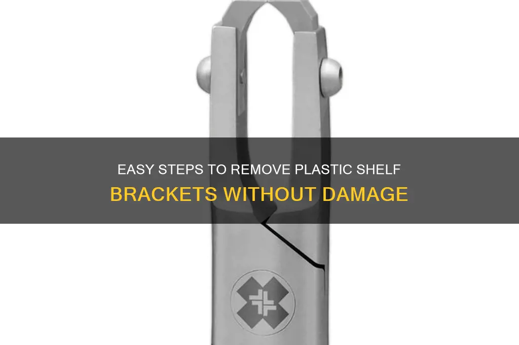 how do you remove plastic shelf brackets