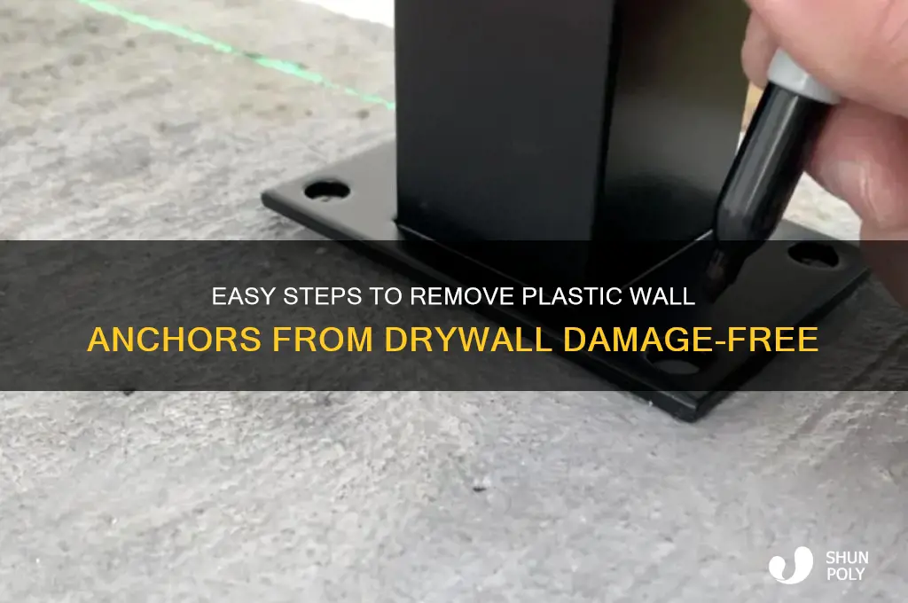 how do you remove plastic wall anchors from drywall