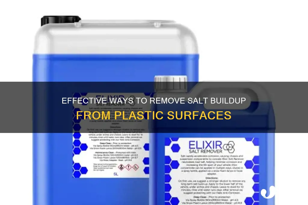 how do you remove salt build up from plastic