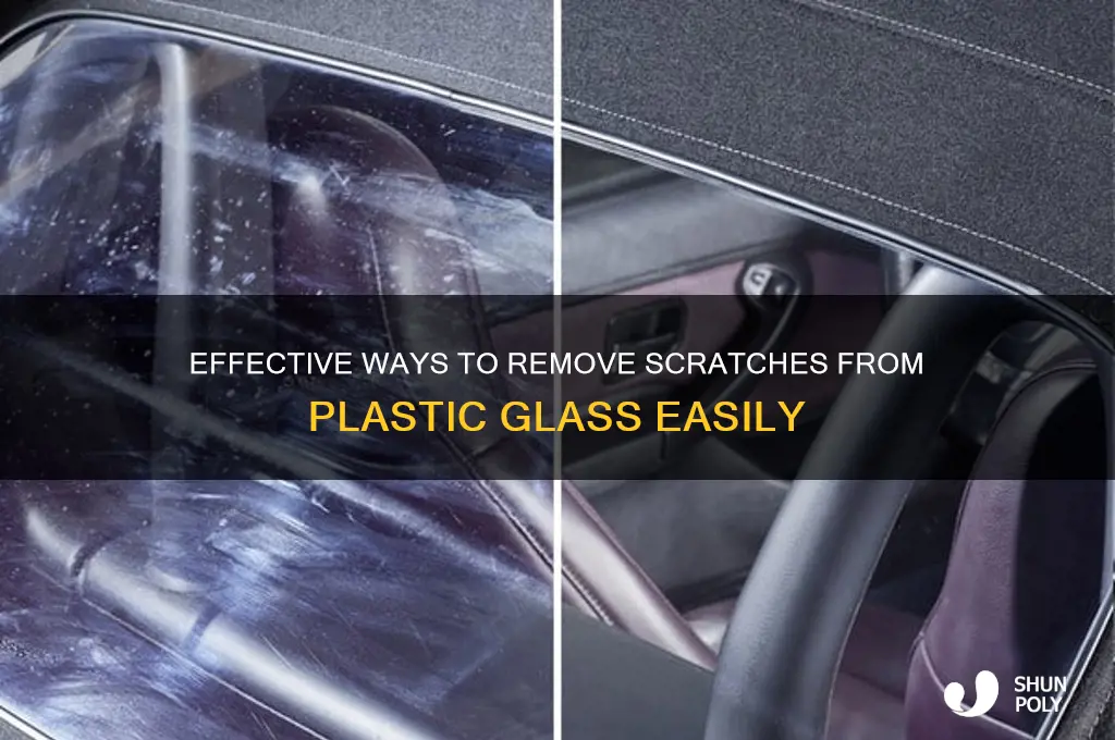 how do you remove scratches from plastic glass
