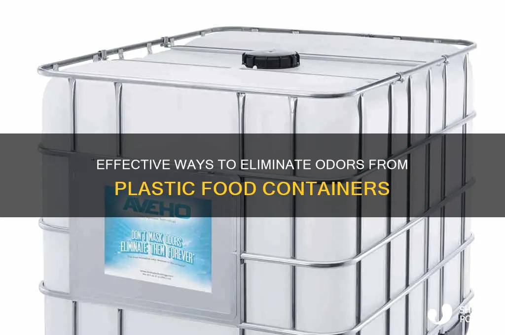 how do you remove smell from plastic food containers