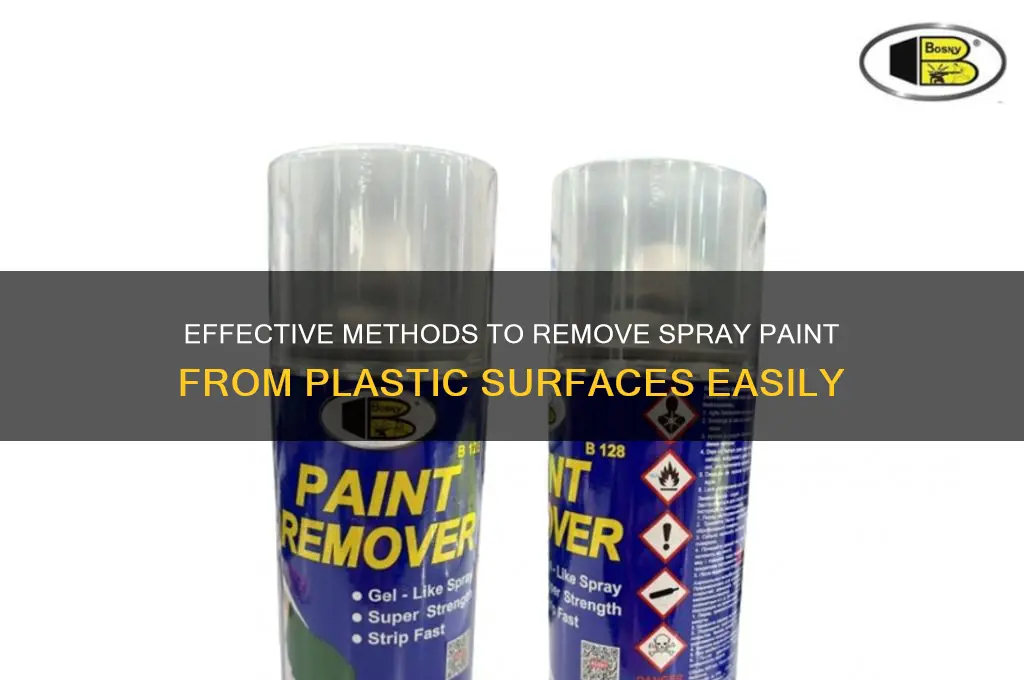 how do you remove spray paint off plastic