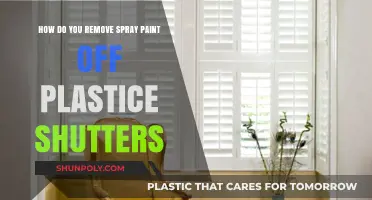 Effective Ways to Remove Spray Paint from Plastic Shutters Easily